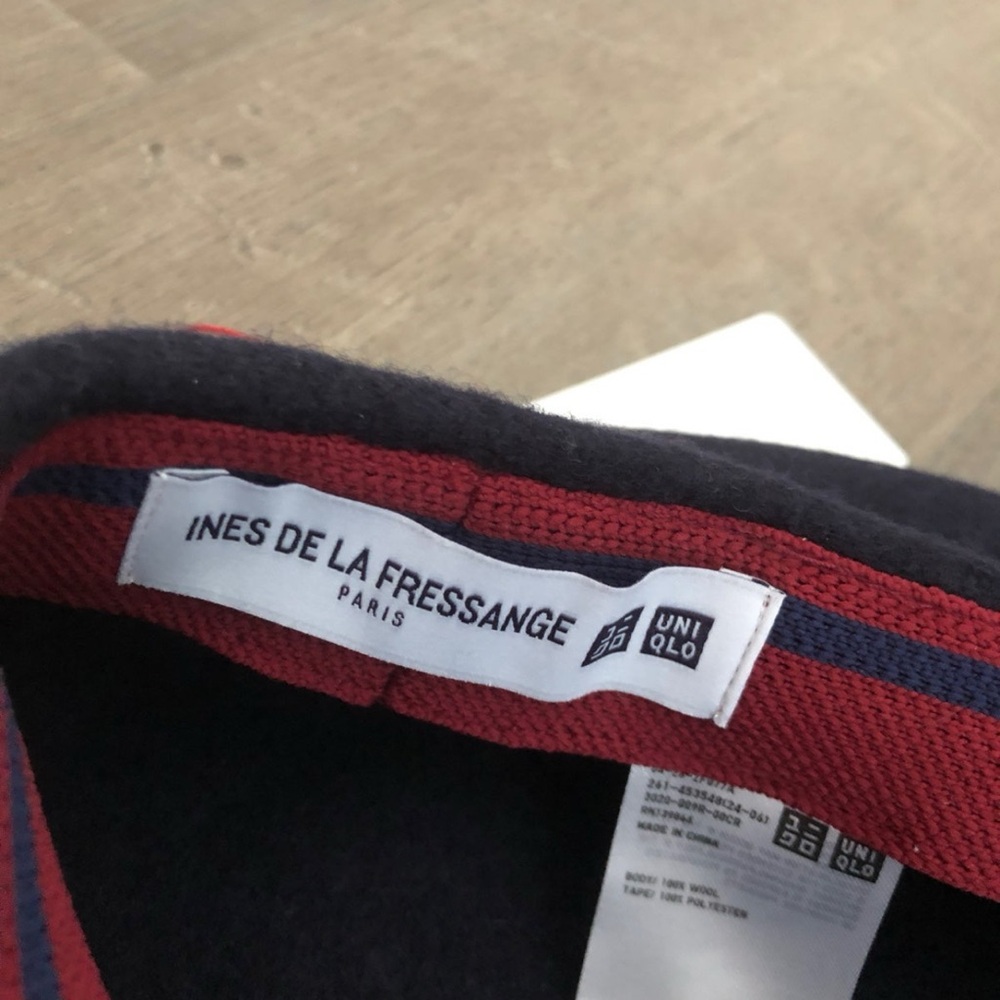 Uniqlo Navy Wool Beret Hat - Picture 4 of 7